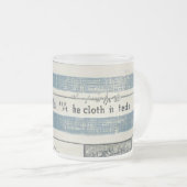 ガラスカップと海詳細 フロストグラスマグカップ (正面右)