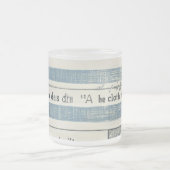 ガラスカップと海詳細 フロストグラスマグカップ (中央)