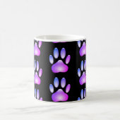 ガラスカラフルドッグポープリント コーヒーマグカップ (中央)