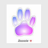 ガラスカラフルドッグポープリント シール (シート)