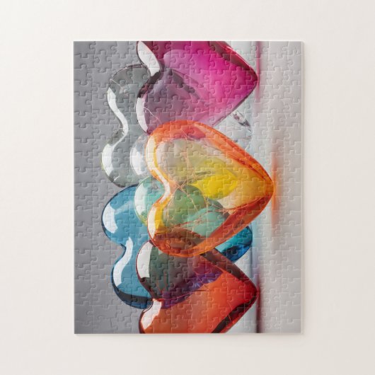 ガラスカラフルハート ジグソーパズル (縦)