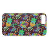 ガラスカラフルビーズルックレトロフローラデザイン2 Case-Mate iPhoneケース (裏面(横))