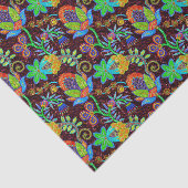 ガラスカラフルビーズルックレトロフローラデザイン2b 薄葉紙 (詳細)