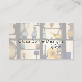 ガラスカラフルボトルアンティーク 名刺
