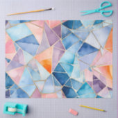 ガラスカラフルモザイクアートティッシュペーパー 薄葉紙 (クラフト)