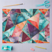 ガラスカラフルモザイクアートティッシュペーパー 薄葉紙 (クラフト)