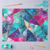 ガラスカラフルモザイクアートティッシュペーパー 薄葉紙 (クラフト)