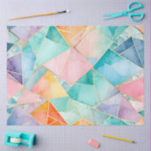 ガラスカラフルモザイクアートティッシュペーパー 薄葉紙 (クラフト)