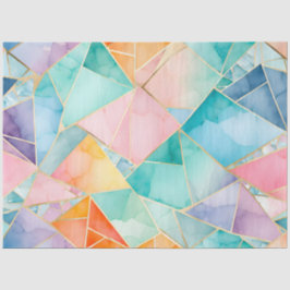 ガラスカラフルモザイクアートティッシュペーパー 薄葉紙