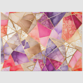 ガラスカラフルモザイクアートティッシュペーパー 薄葉紙