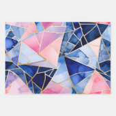 ガラスカラフルモザイクアートラッピング紙シート ラッピングペーパーシート (正面)