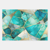 ガラスカラフルモザイクアートラッピング紙シート ラッピングペーパーシート (正面2)