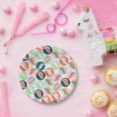 ガラスカラフル大理石紙プレート ペーパープレート (パーティー)