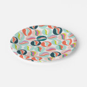 ガラスカラフル大理石紙プレート ペーパープレート (アングル)