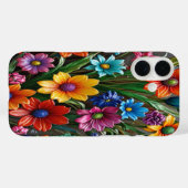 ガラスカラフル花#1 - iPhoneケース Case-Mate iPhoneケース (裏面 (横))