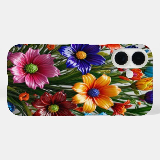 ガラスカラフル花#2 - iPhoneケース Case-Mate iPhoneケース (裏面 (横))