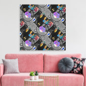 ガラスカラーアート キャンバスプリント (インサイチュ (リビング))