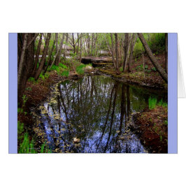 ガラスカードの下