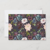 ガラスガーデン幾何学的な結婚式の日付を保存 セーブザデート (裏面)