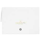 ガラスガーデン幾何学的サンキューカード (裏面横)