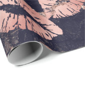 ガラスキスリップメイクアップ赤面ピンクローズ金ゴールド大理石 ラッピングペーパー (ロールコーナー)