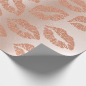 ガラスキスリップメイクアップ赤面銅ピン金ゴールドピンク ラッピングペーパー (角)