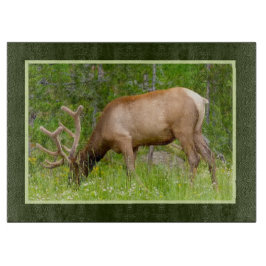 ガラスキッチンのカッティングボード – イエローストーンエルク カッティングボード