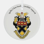 ガラスケンパー軍隊スクールとカレッジグラス ガラスオーナメント (裏面)