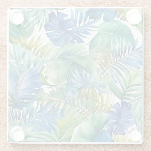 ガラスコアスター熱帯のヤシ ガラスコースター (裏面)