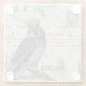 ガラスコアスター – キング《鳥》ハヤブサ ガラスコースター (裏面)