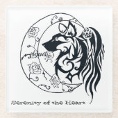 ガラスコアスター – SerenityoftheHeart ガラスコースター (正面)