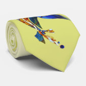 ガラスコイの芸術の日の出の日本伝統的なデザインのタイ ネクタイ (ロール)