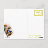 ガラスコイフィッシュアー日本のトデザインはがき ポストカード (裏面)