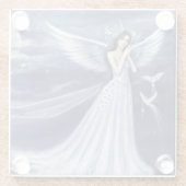 ガラスコースターか天使 ガラスコースター (裏面)