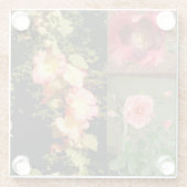 ガラスコースターの庭の花 ガラスコースター (裏面)