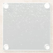 ガラスコースタークリスタルきらきら光るストラス ガラスコースター (裏面)