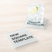 ガラスコースターテンプレート ガラスコースター (アングル)