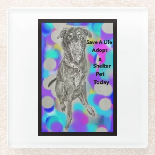 ガラスコースター (正面)