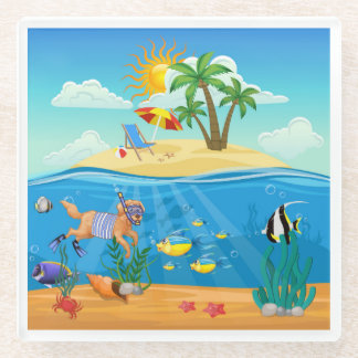 ガラスコースター