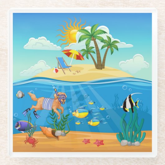 ガラスコースター (正面)