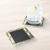 ガラスコースター/ネオ金ゴールド/コースター ガラスコースター (アングル)