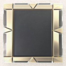 ガラスコースター/ネオ金ゴールド/コースター ガラスコースター