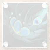 ガラスコースター/マジェスティックピーコック/コースター ガラスコースター (裏面)