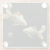 ガラスコースター/磁器コイコースター ガラスコースター (裏面)