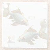 ガラスコースター/磁器コイ/ガラスコースター ガラスコースター (裏面)