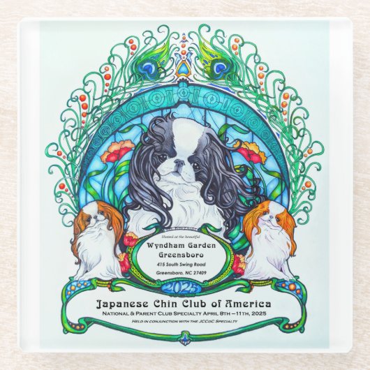 ガラスコースター – 2025 JCCA専門分野 (正面)