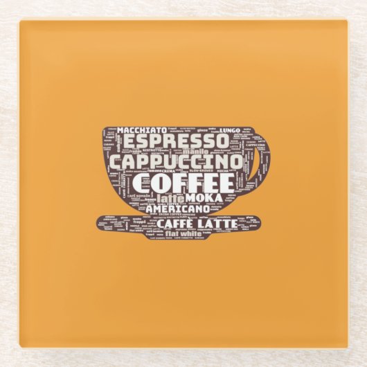 ガラスコースター – Word Cloud (正面)