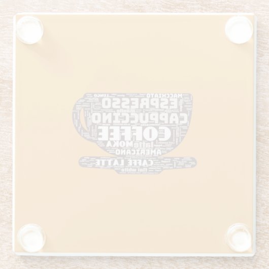 ガラスコースター – Word Cloud (裏面)