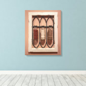 ガラスサンドボトルウォールアート キャンバスプリント (インサイチュ (ウッドフロア))