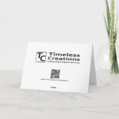 ガラスシャムロック反射カード カード (裏面)